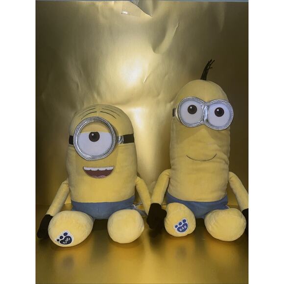A Lot Of Two Build A Bear Minion Plushies and Two 5 Inch Mini Minion Plushies.‼️ - Picture 2 of 11